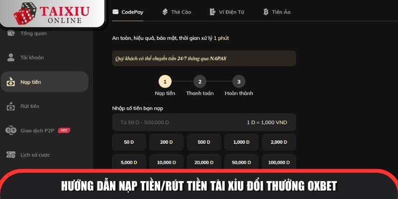 Oxbet 3 394 Nạp rút tiền nhanh chóng mỗi ngày
